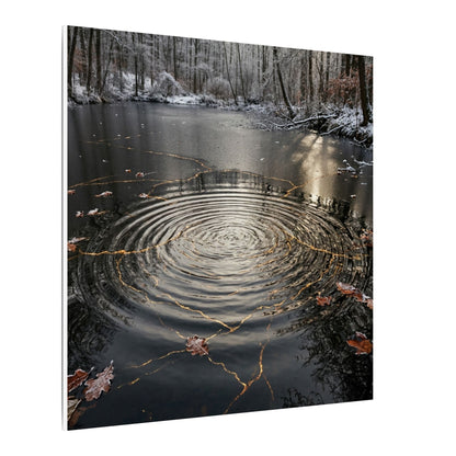 Water Ripple Broken Beauty Canvas Art | Artful Kintsugi Art