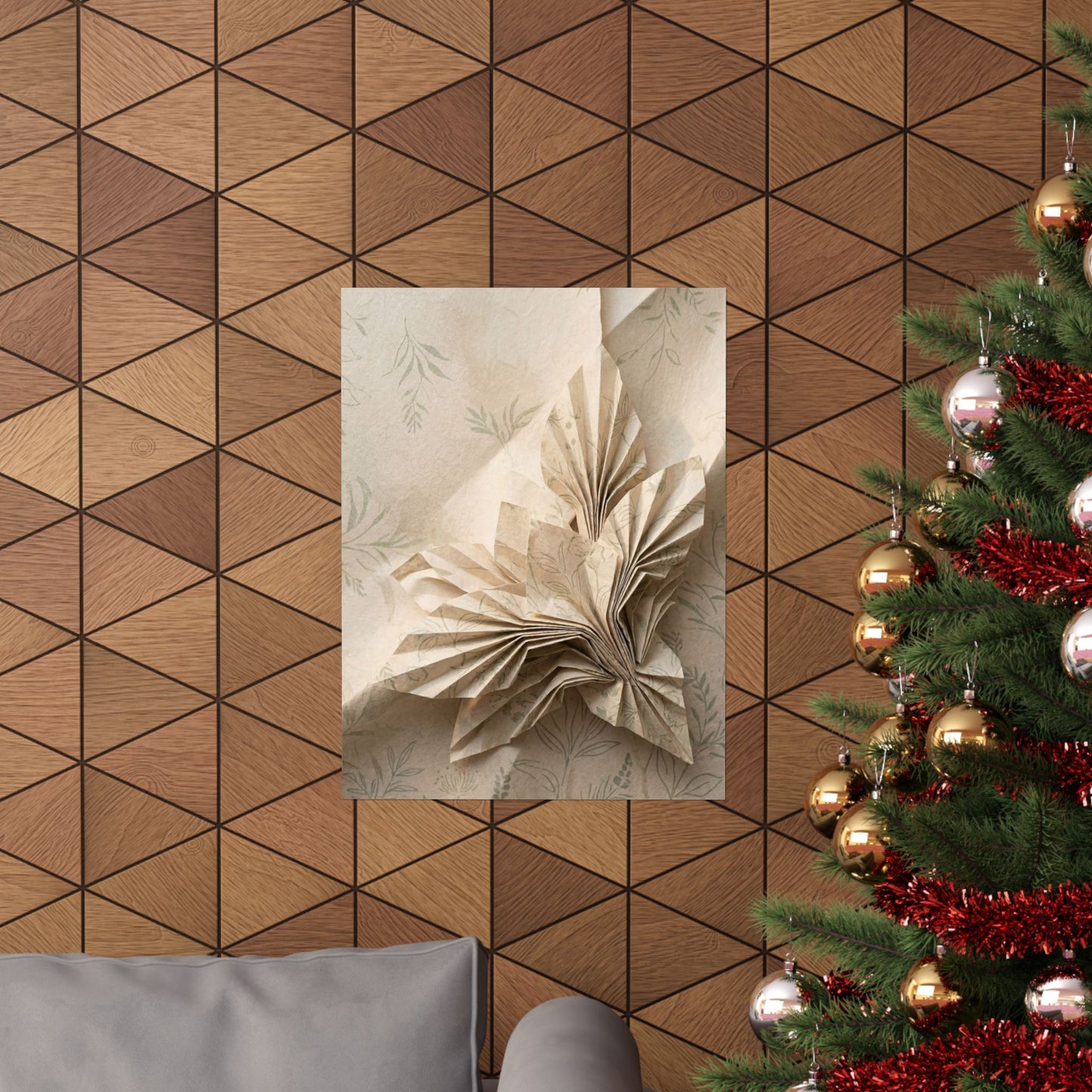Dawn Paper Fold Wall Art Print - Japandi Fukinsei