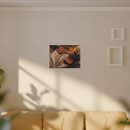 Paper Fold Texture Canvas Art | Elegant Japandi Art