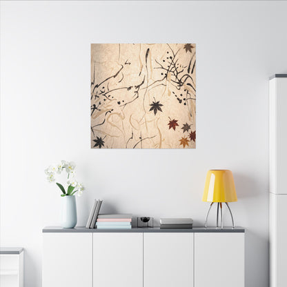 Golden Hour Shoji Screen Canvas Art - Japandi Fukinsei