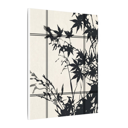 Shoji Screen Canvas Art | Summer Japandi Minimal Line Art