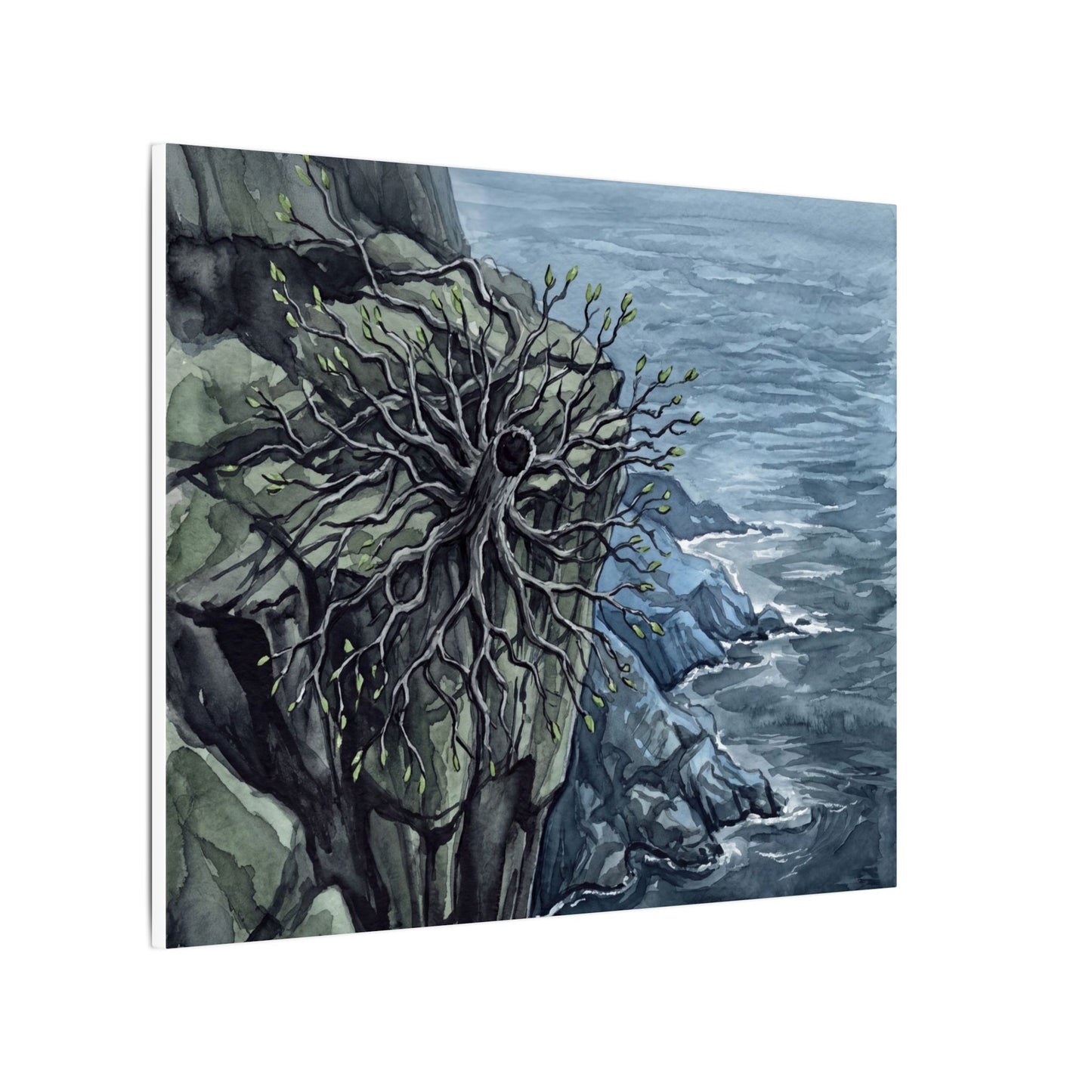 Pine Tree Spring Canvas Art | Japandi Neutral Design