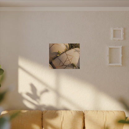 Spring Broken Pottery Gold Vein Canvas Art | Beautiful Decor