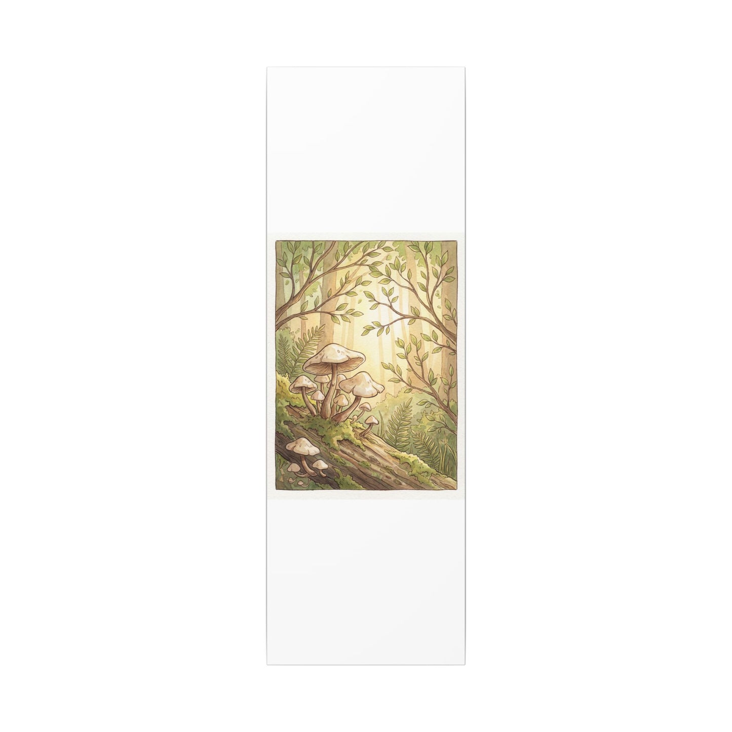 Spring Wild Mushrooms Mushroom Illustration Canvas Art | Cozy Decor