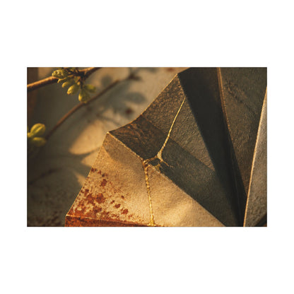 Ma Paper Fold Canvas Art - Kintsugi Broken Beauty