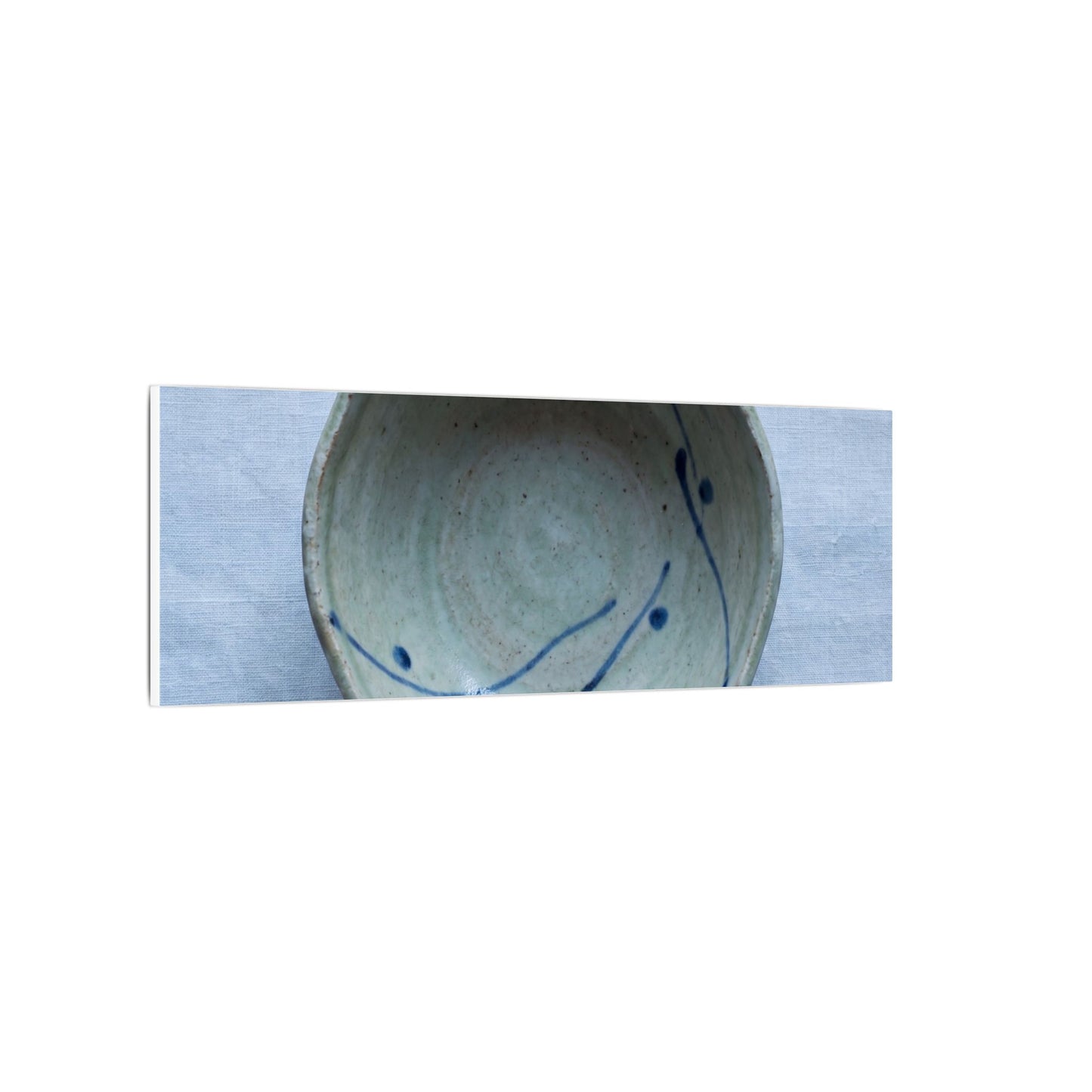 Spring Ceramic Bowl Minimal Line Canvas Art | Warm Decor
