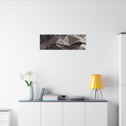 Neutral Paper Fold Canvas Art - Texture Japandi