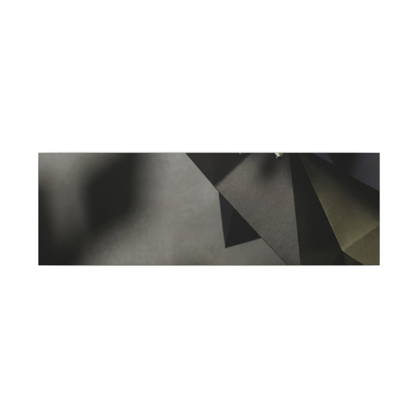 Paper Fold Moody Minimal Canvas Art | Luxurious Dark Japandi Art