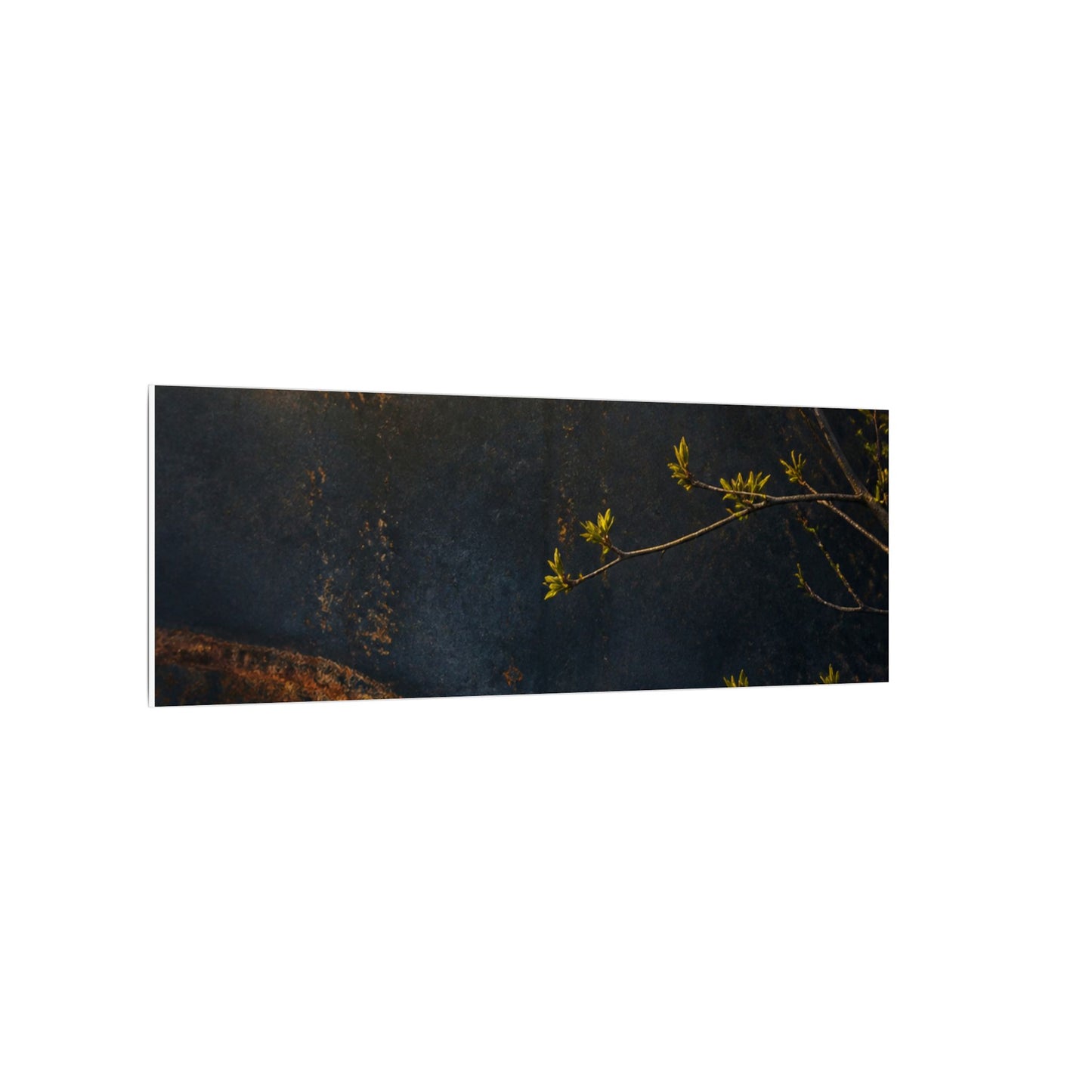 Spring Rust Patina Dark Texture Canvas Art | Moody Decor