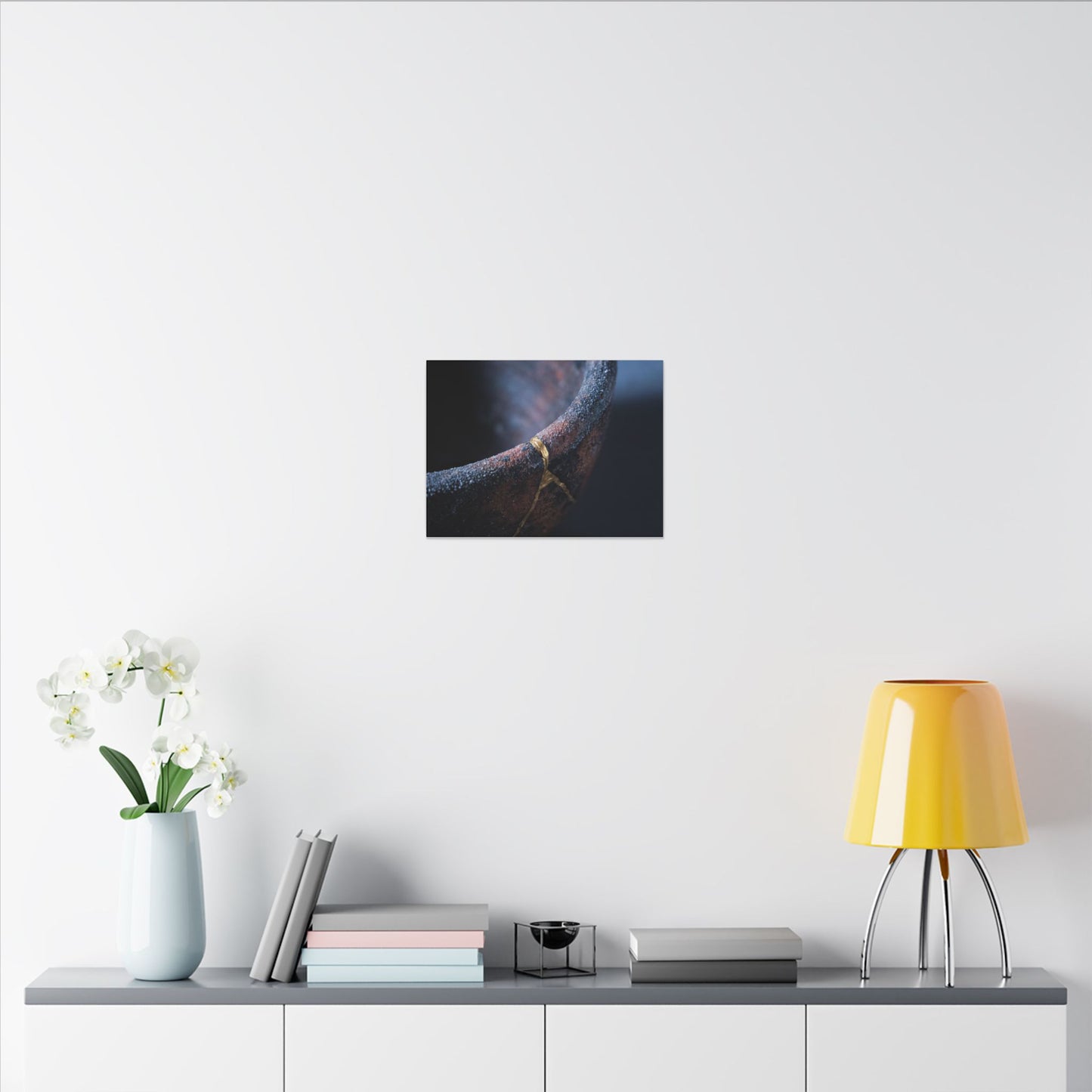 Artful Ceramic Bowl Canvas Art - Broken Beauty Kintsugi