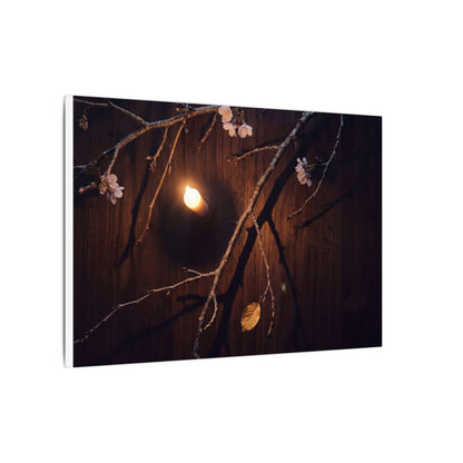 Datsuzoku Cherry Blossom Canvas Art - Dark Japandi Moody Minimal