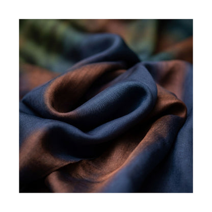 Overcast Silk Drape Wall Art Print - Dark Japandi Shibui