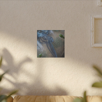 Spring Incense Smoke Japanese Pattern Canvas Art | Neutral Decor