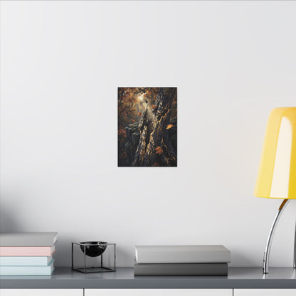 Pine Tree Autumn Canvas Art | Kintsugi Beautiful Design