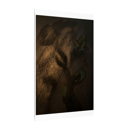 Candlelight Shadow Play Canvas Art - Dark Japandi Ma