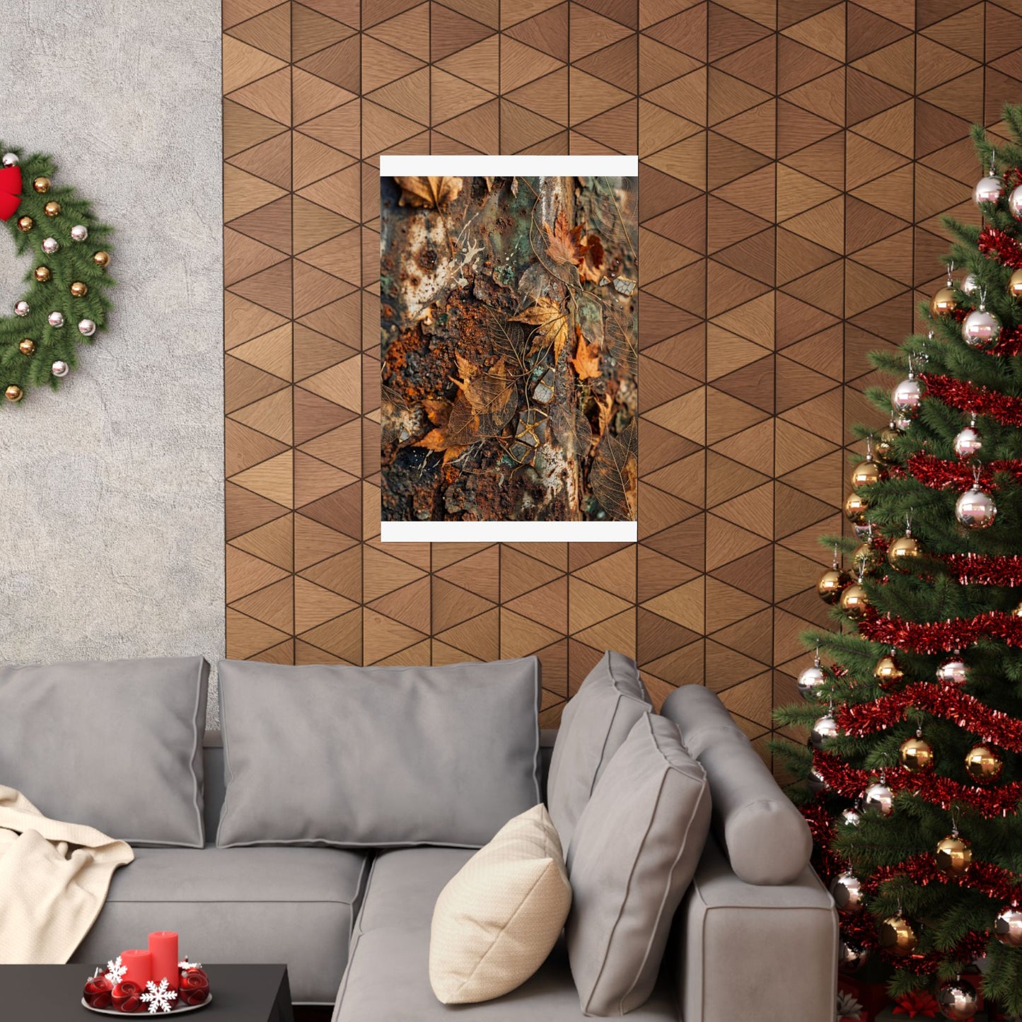 Rust Patina Wall Art Print | Autumn Japandi Texture Art