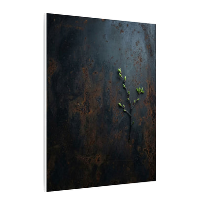 Rust Patina Moody Minimal Canvas Art | Moody Dark Japandi Art