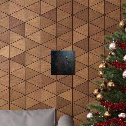 Luxurious Rust Patina Wall Art Print - Moody Minimal Dark Japandi