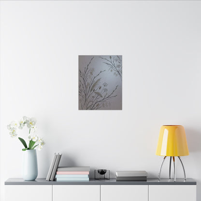 Spring Dried Flowers Japanese Pattern Canvas Art | Cozy Decor