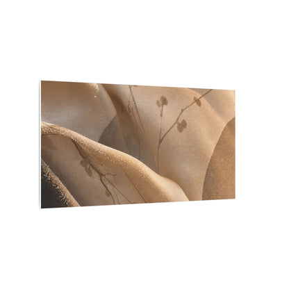 Japandi Silk Drape in Golden Hour | Japanese Pattern Canvas Art