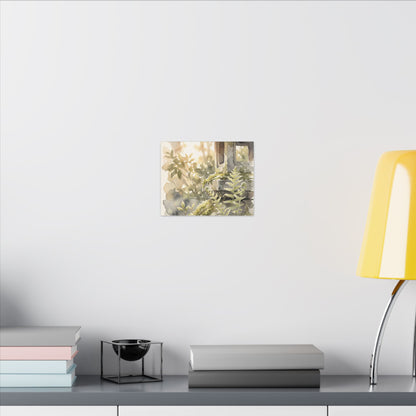 Earthy Stone Lantern Canvas Art - Watercolor Japandi