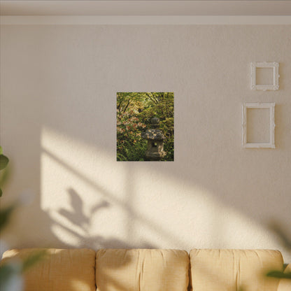 Spring Stone Lantern Gold Repair Canvas Art | Beautiful Decor