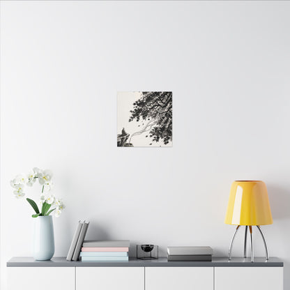 Serene Incense Smoke Canvas Art - Ukiyo E Inspired Zen