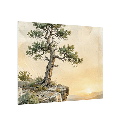Pine Tree Canvas Art | Summer Japandi Texture Art