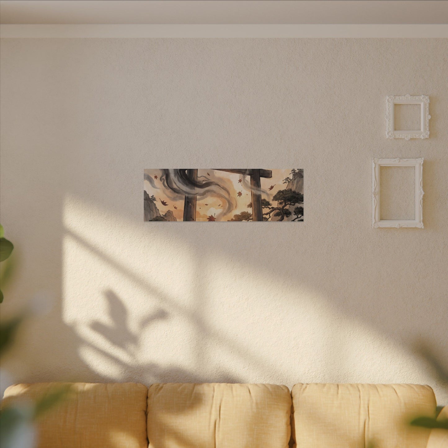 Torii Gate Ukiyo E Inspired Canvas Art | Serene Zen Art
