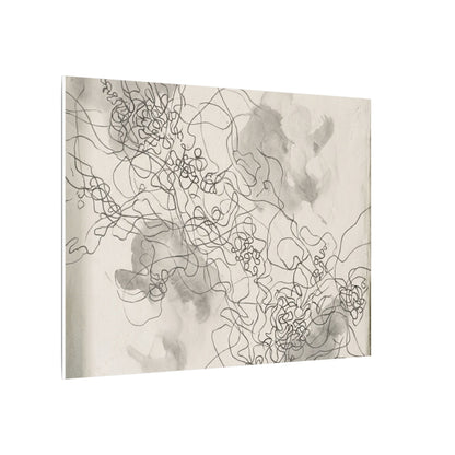 Shadow Play Spring Canvas Art | Dark Japandi Sophisticated Design