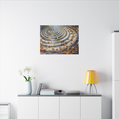 Moonlight Water Ripple Canvas Art - Kintsugi Fukinsei