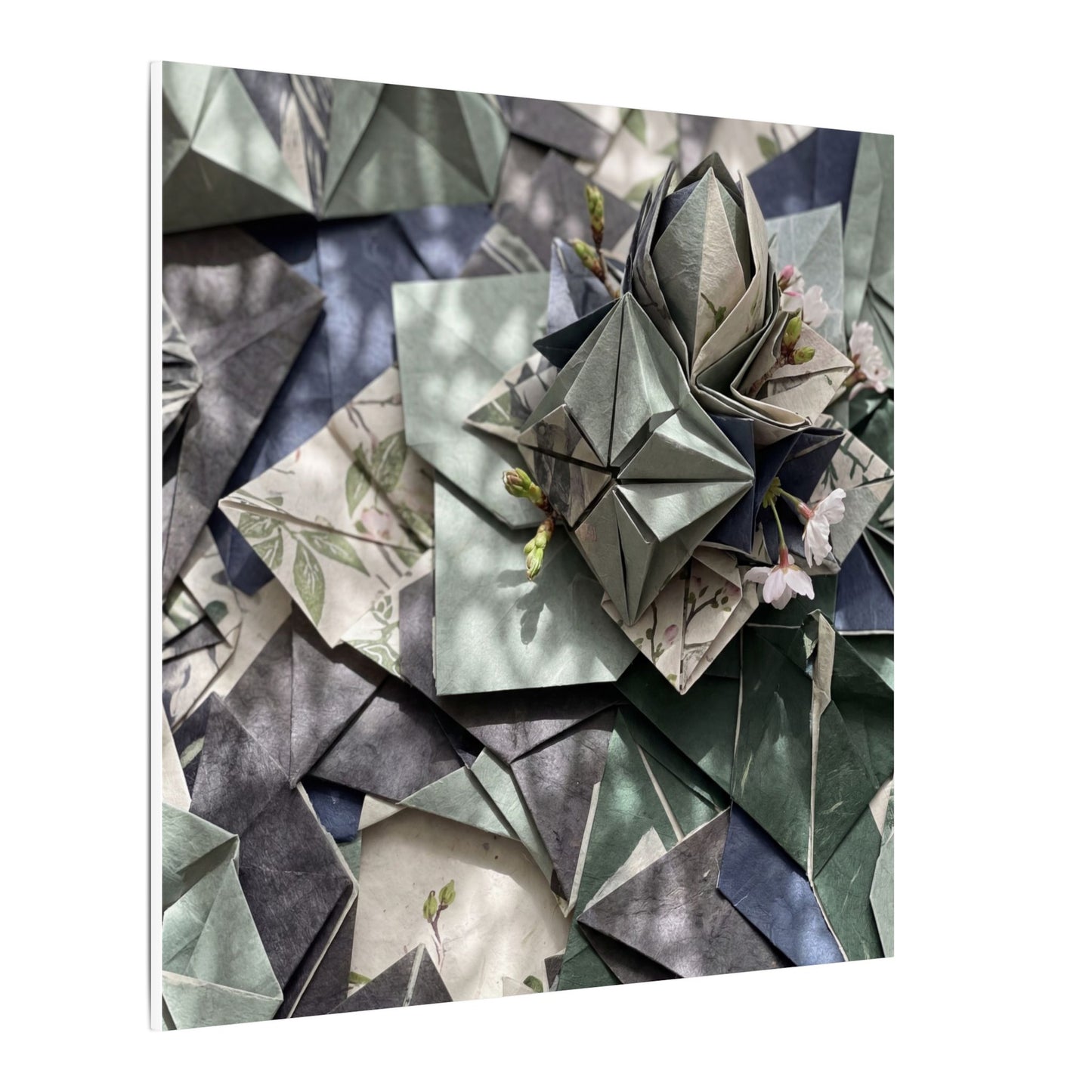Shibui Paper Fold Canvas Art - Japandi Japanese Pattern