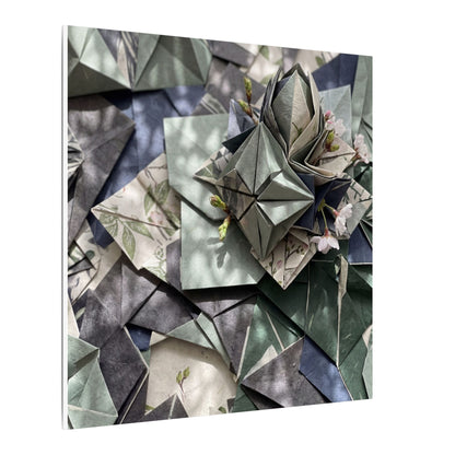 Shibui Paper Fold Canvas Art - Japandi Japanese Pattern