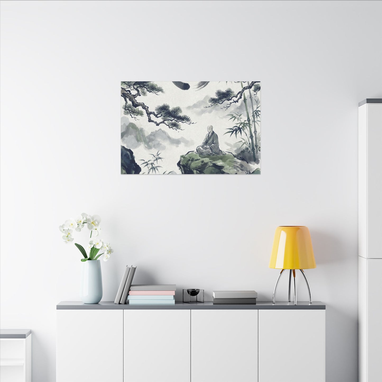 Zen Sumi-e Canvas Art