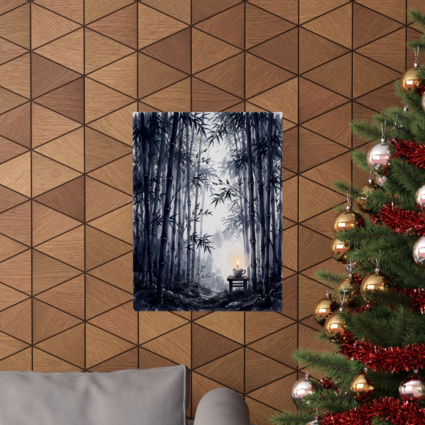 Bamboo Grove Spring Wall Art Print | Zen Peaceful Design