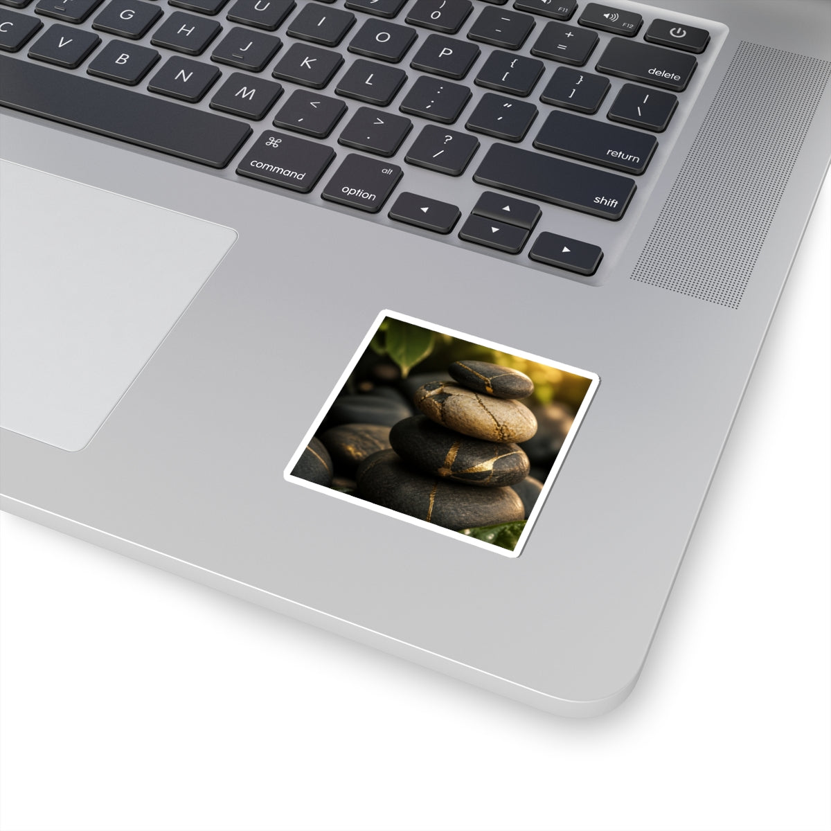 Golden Hour River Stones Sticker - Kintsugi Kanso