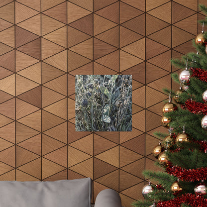 Dried Flowers Winter Wall Art Print | Japandi Neutral Design