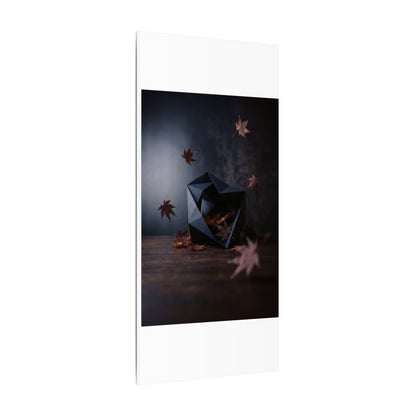 Dark Japandi Paper Fold in Dawn | Shadow Zen Canvas Art