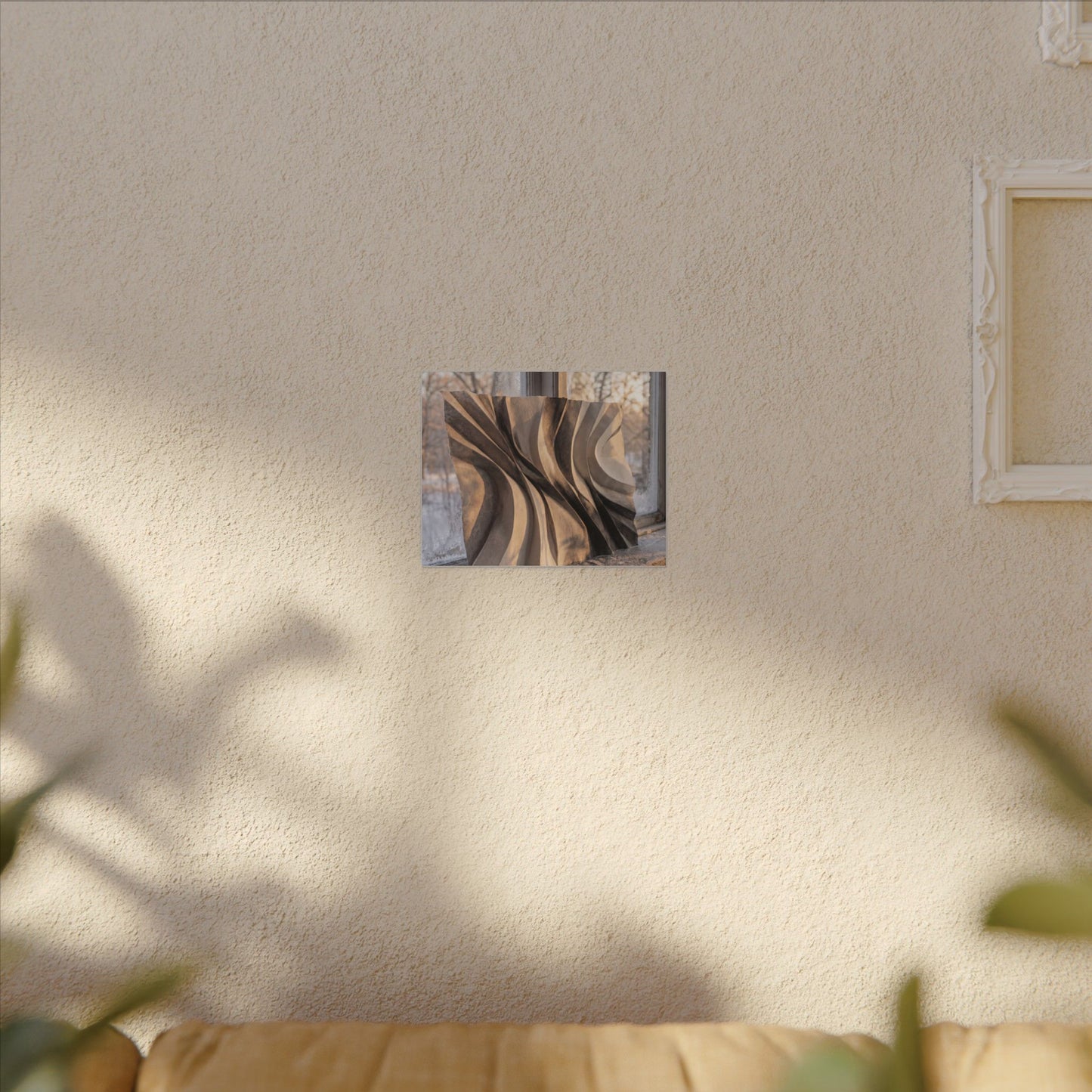 Mono No Aware Paper Fold Canvas Art - Japandi Minimal Line