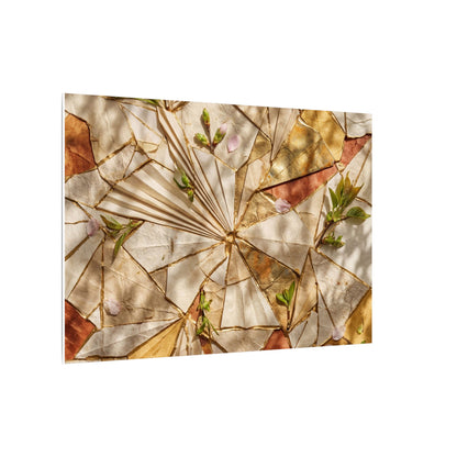 Resilient Paper Fold Canvas Art - Gold Repair Kintsugi