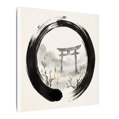 Spring Torii Gate Enso Canvas Art | Tranquil Decor