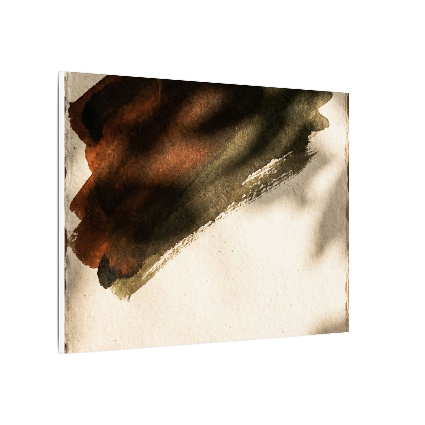 Ink Brushstroke Canvas Art | Summer Dark Japandi Moody Minimal Art