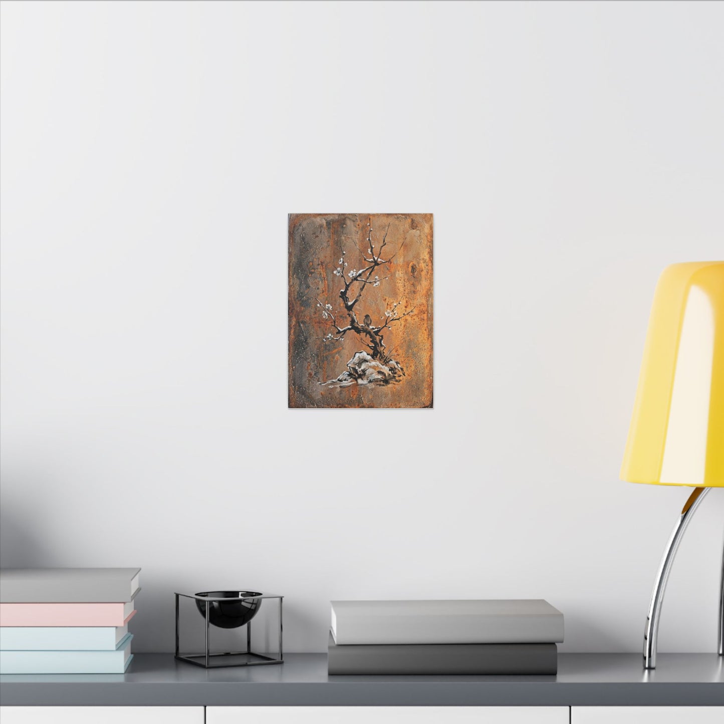Datsuzoku Rust Patina Canvas Art - Zen Sumi E