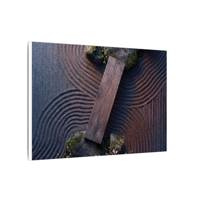 Spring Rock Garden Moody Minimal Canvas Art | Atmospheric Decor