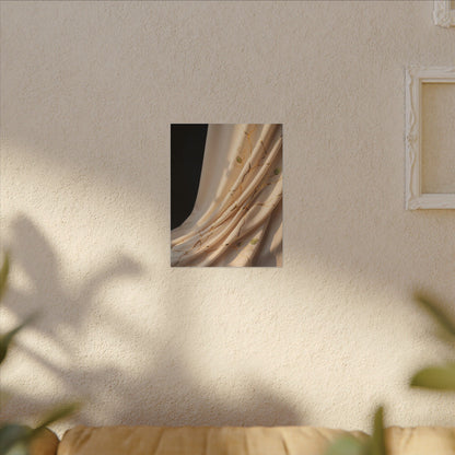 Golden Hour Silk Drape Canvas Art - Kintsugi Fukinsei