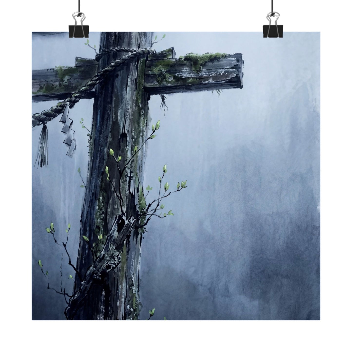 Broken Pottery Spring Wall Art Print | Kintsugi Artful Design Art Print