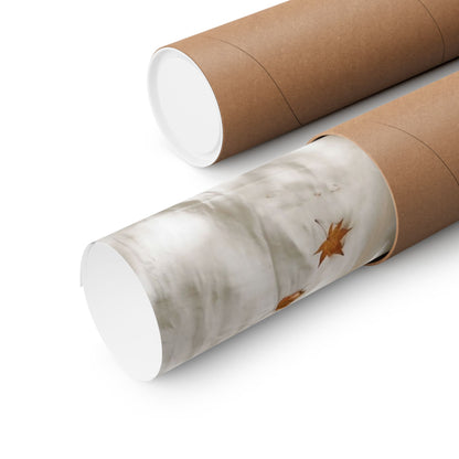 Warm Silk Drape Wall Art Print - Japanese Pattern Japandi