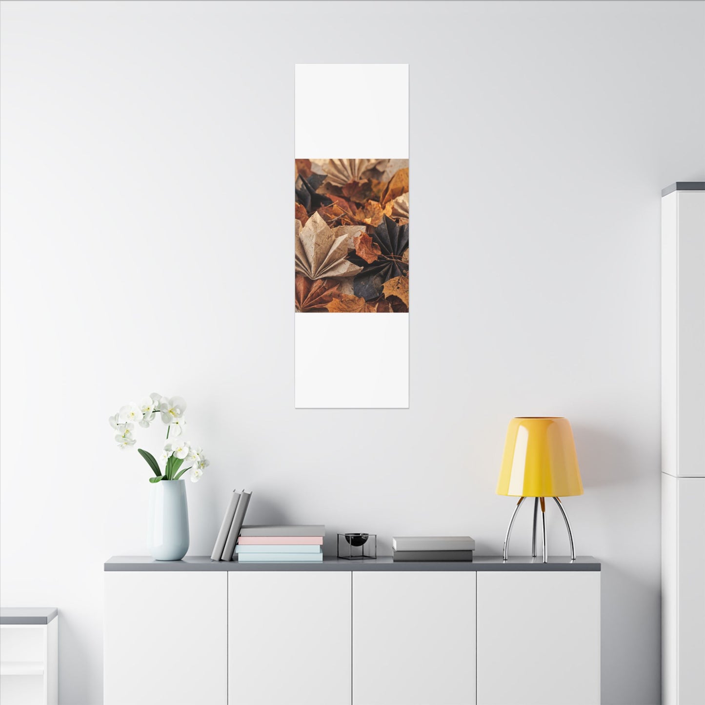 Paper Fold Texture Canvas Art | Elegant Japandi Art