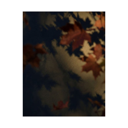Dark Japandi Shadow Play in Golden Hour | Moody Minimal Wall Art Print