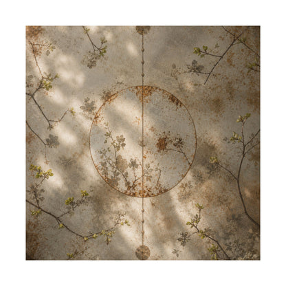 Rust Patina Spring Wall Art Print | Japandi Cozy Design